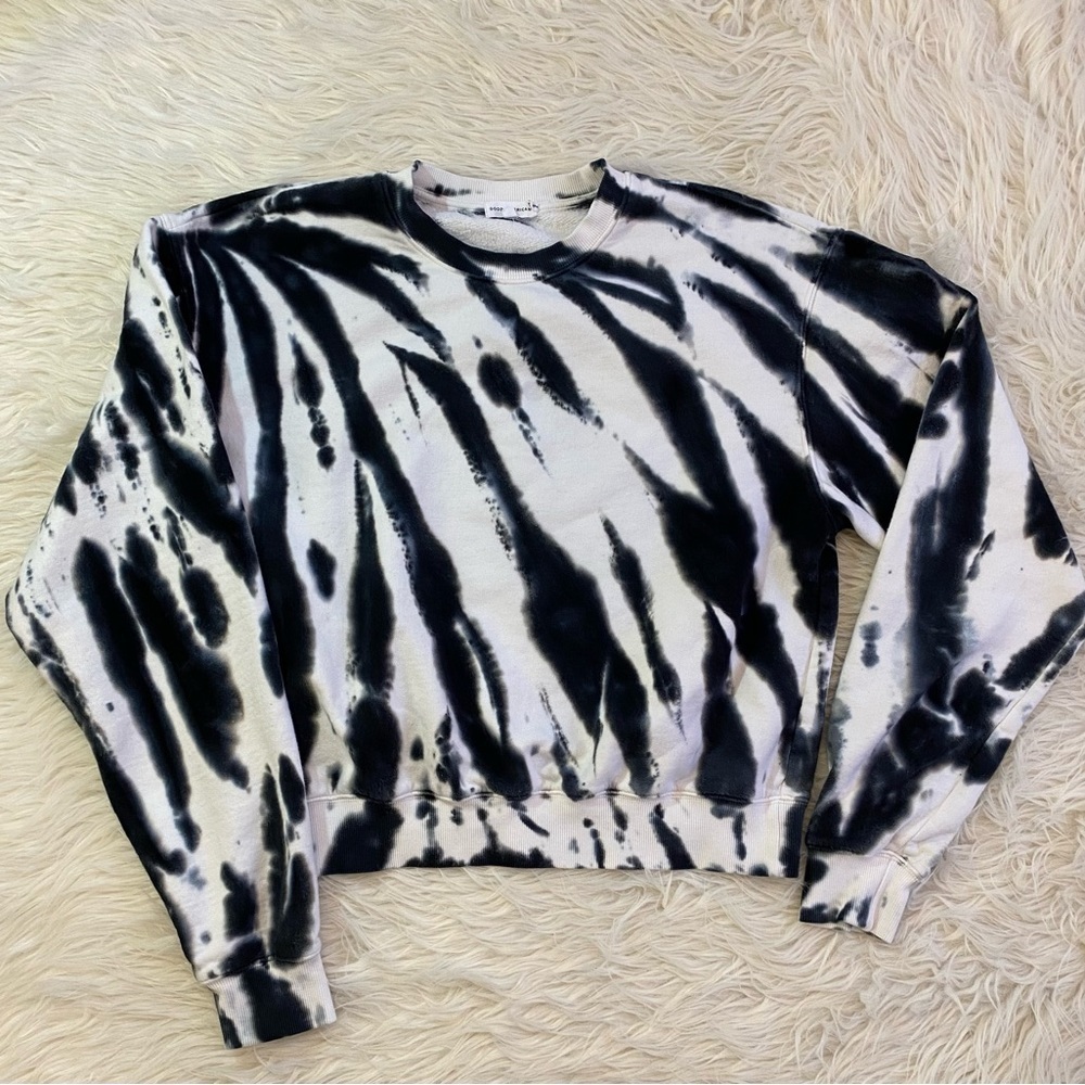Good American Boyfriend Tie Dye Sweatshirt Women’s Size 2 (Medium)‎